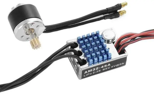 Alt view image 2 of 6 - External Rotor Motor Electronic Speed Controller Set AM32-45A ESC for MN82 MN99S MN168 MN78 Remote Control Crawler Car