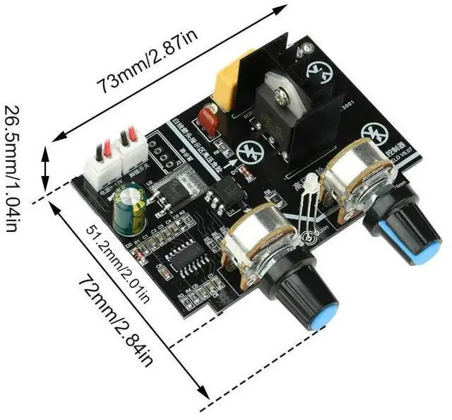 Alt view image 2 of 3 - for Spot Welding Machine 40A Thyristor Solid State Relay Control Module Time/Power Regulator