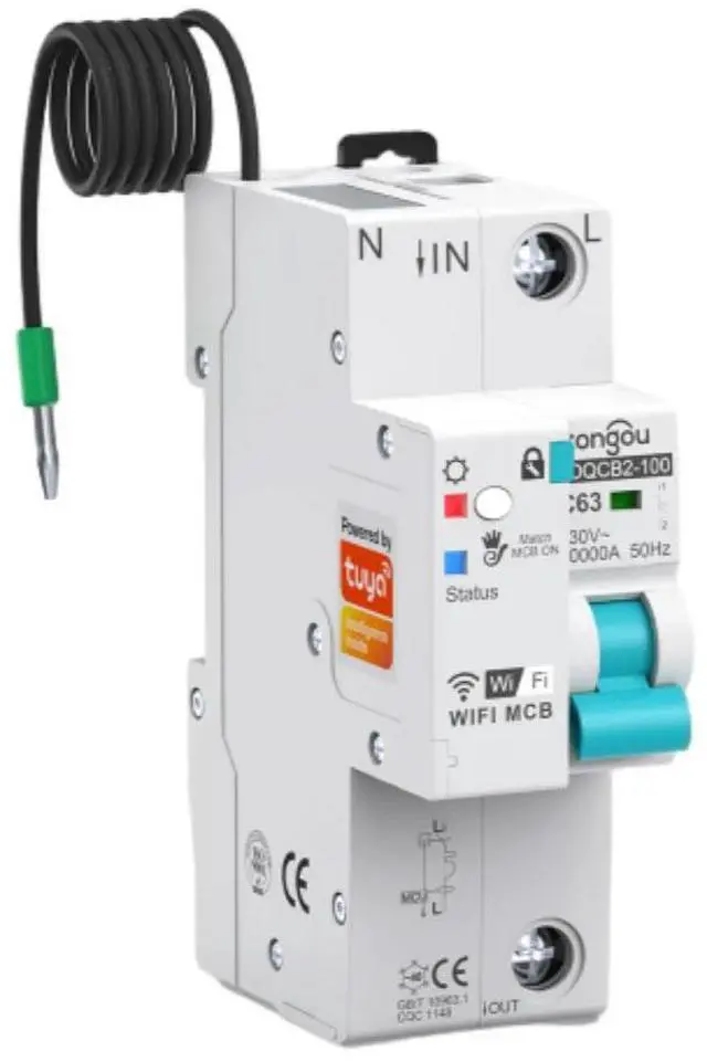 Main image of Tuya Circuit Breaker with Auto Interruptor Metering Circuit Breaker with Timer Remote Control Switch