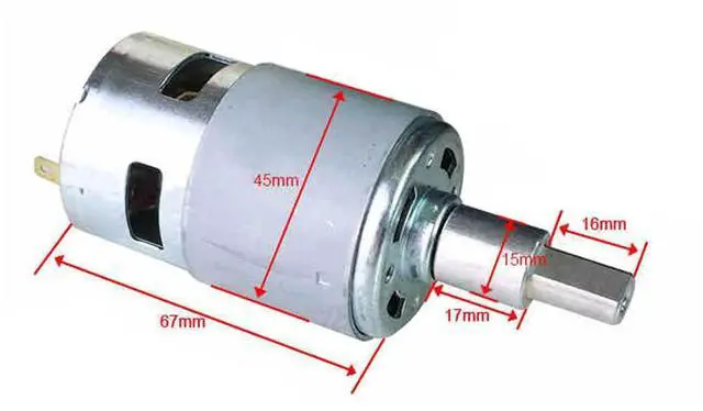 Main image of 775 Type DC Motor Lithium Blower Dust Suction Motor DC18-21V All-copper Coil 755 DC Motor Dust Collector DC Motor