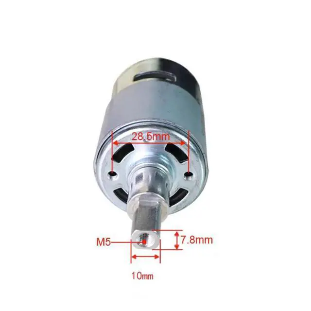 Alt view image 2 of 3 - 775 Type DC Motor Lithium Blower Dust Suction Motor DC18-21V All-copper Coil 755 DC Motor Dust Collector DC Motor