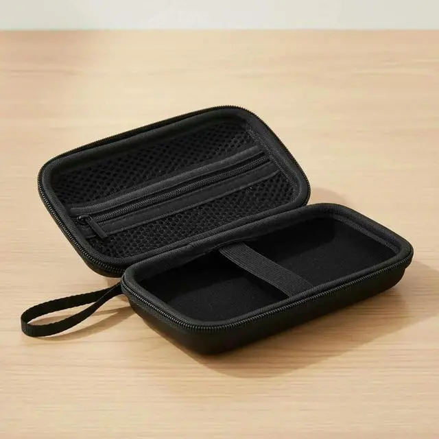 Alt view image 6 of 6 - Hard Carrying Case with Wrist Strap Travel Organizer Case Compatible for BOYHOM R36H Handheld Game Console
