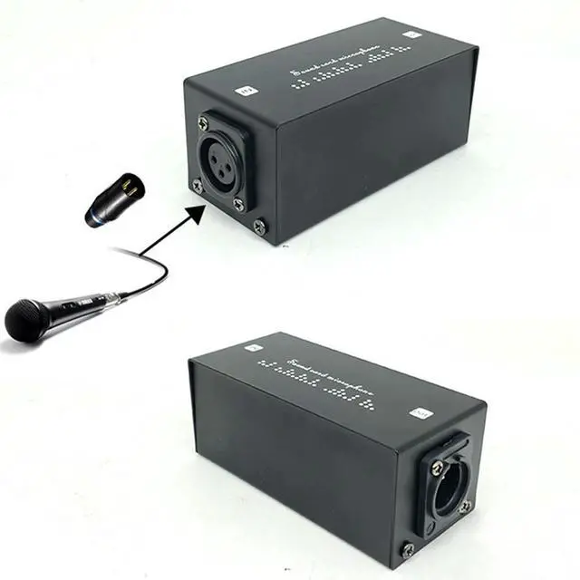 Alt view image 4 of 6 - Microphone Preamp Boosters 28dB Professional Preamp Gain 28dB Audio Booster for Studio Or Home Recording Livestream Broadcast
