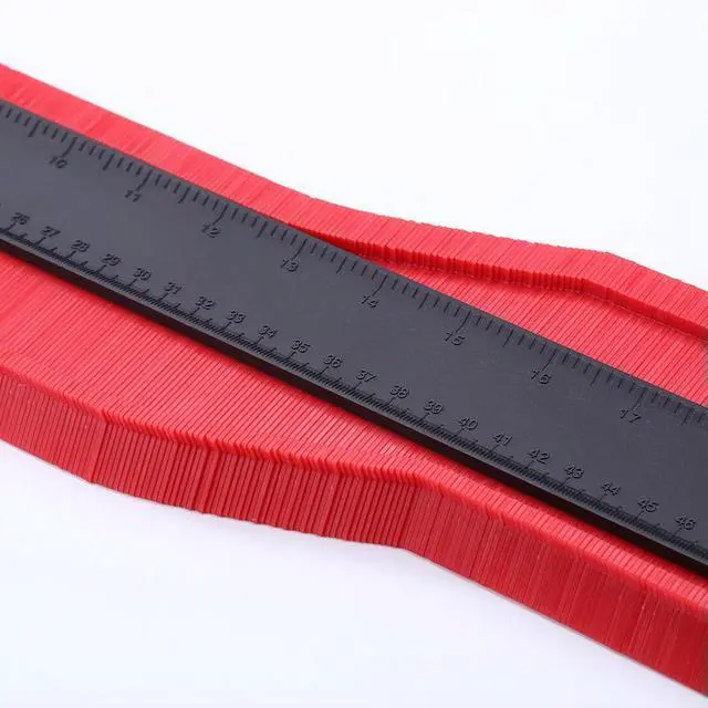 Alt view image 4 of 4 - Profile Contour Gauge Template Tiling Skirting Laminate Profile Woodwork Ruler