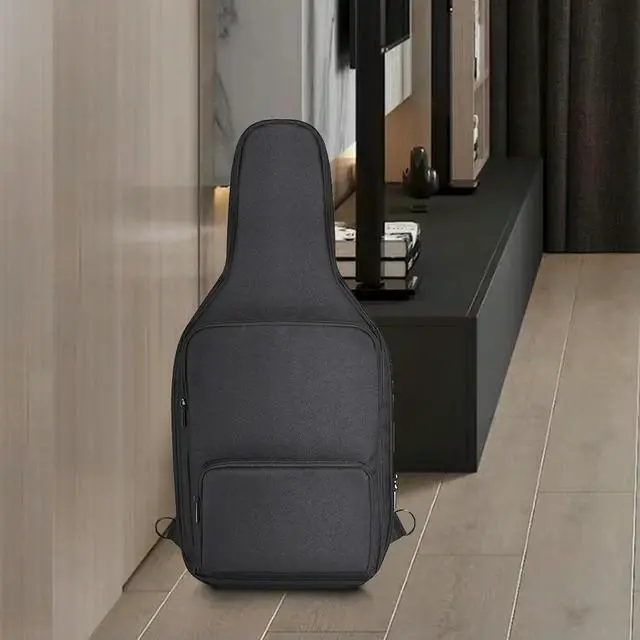 Alt view image 6 of 6 - Carrying Case Shockproof Carrying Bag Anti-Scratch with Accessory Pockets for PDP Riffmaster Guitar Controller
