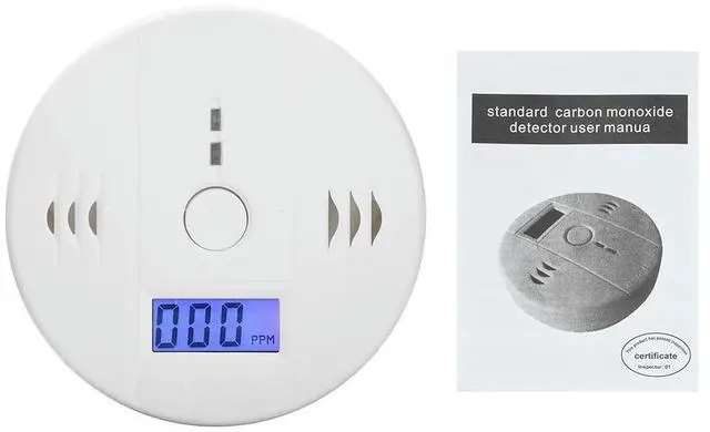 Main image of Carbon Monoxide Alarm Smoke Alarm CO Detector LCD Display Alarm Home Toxic Gas Leak Detector Fire Sound Alarm