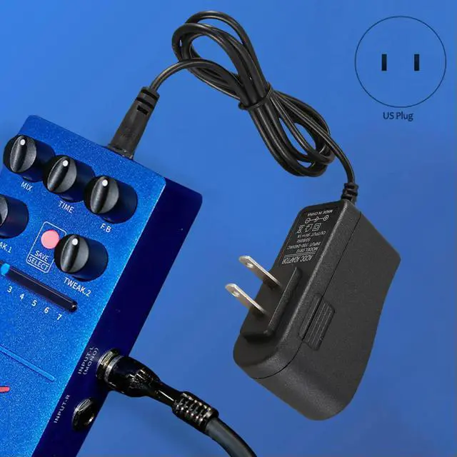 Alt view image 2 of 3 - Guitar Feeects Pedal Mains Replacement Power Supply AC Adaptor 9V 1A