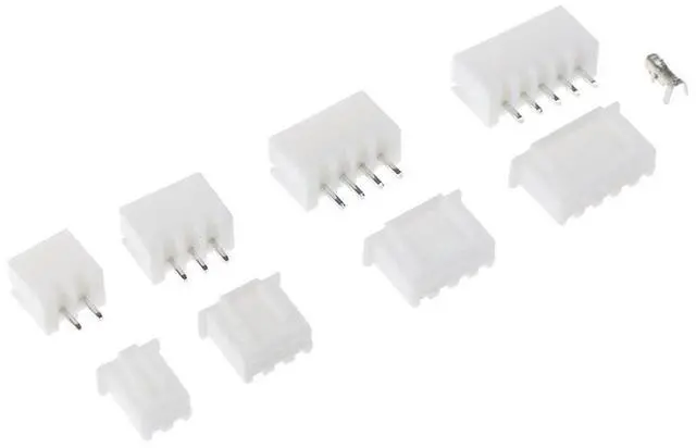 Main image of 1Box JST-XH Kit 2/3/4/5Pin XH2.54MM Terminal Housing PCB Header Wire Connectors