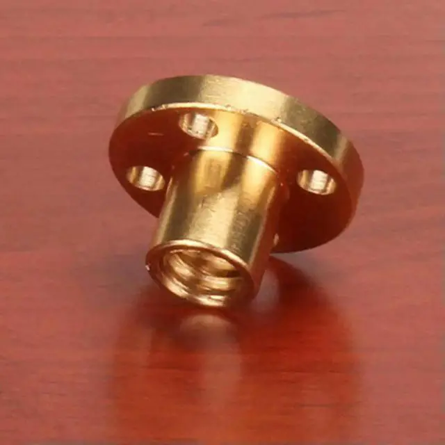 Main image of 2Pcs Brass T8 Trapezoidal Nut for 3D Printer Lead Screw High Precision Elimination Gap Nut Smooth Quiet Low Maintenance
