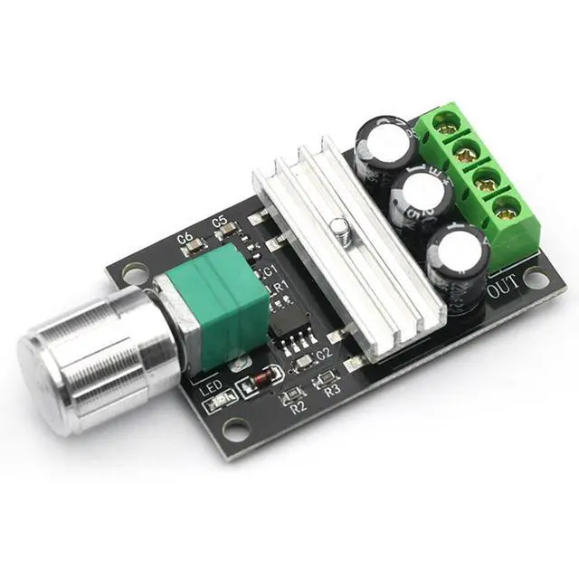 Alt view image 3 of 3 - PWM DC Motor Speed Controller 6V 12V 24V 28V 3A Speed Regulator Switch