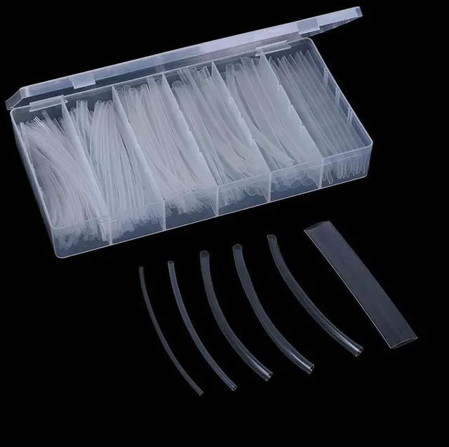 Alt view image 3 of 3 - 150Pcs Clear 100mm 2:1 Heat Shrink Tubing Polyolefin Transparent Tube Sleeving