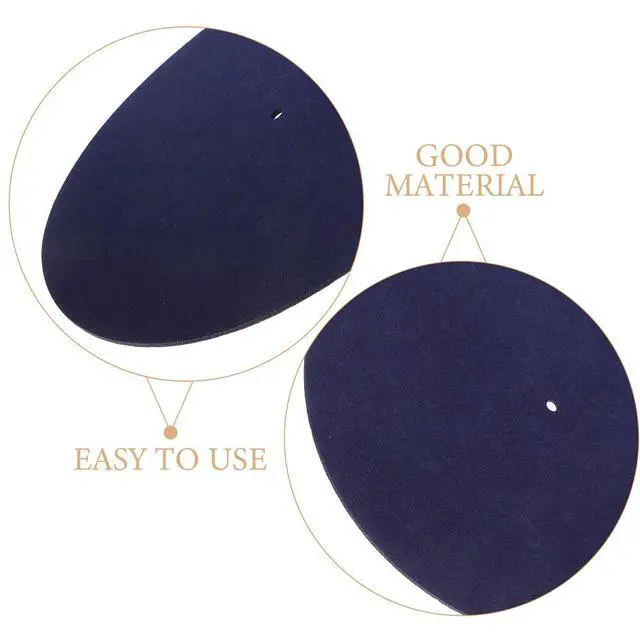 Alt view image 3 of 3 - Felt Record Pad Turntable Slipmat Anti-Vibration Vinyl Mat for Improved Sound Stable Playback Noise Reduction Navy