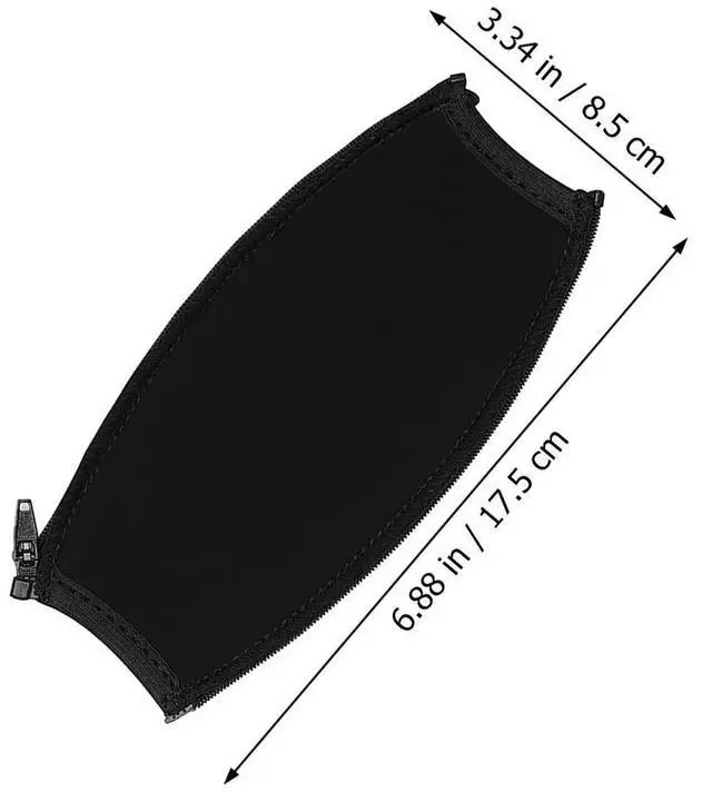 Alt view image 3 of 3 - Zipper Headphone Headband Cover Neoprene Head Beam Pad Protector for Headband Cushion