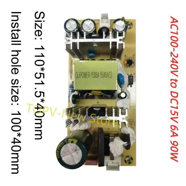 Alt view image 2 of 3 - AC100-240V to DC15V 90W Buck Switching Power Module 15V 6A Power Supply Board Convertor with Overload/Overcurrent Protection