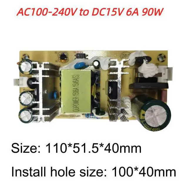 Alt view image 3 of 3 - AC100-240V to DC15V 90W Buck Switching Power Module 15V 6A Power Supply Board Convertor with Overload/Overcurrent Protection