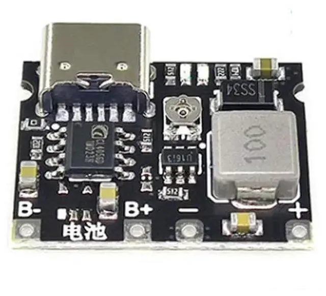 Main image of DC-DC Step Up Boost Module Type-C Lithium Li-ion 3.7V 4.2V Charger Discharger Board 5W 1A TP4056 DIY Kit Parts