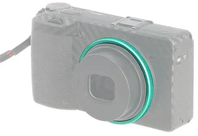 Alt view image 2 of 3 - Aluminium Lens Ring For Ricoh GR III GRIII HDF GR3- Lens Decoration Replacement Ring Cap For GR3 Cameras Black