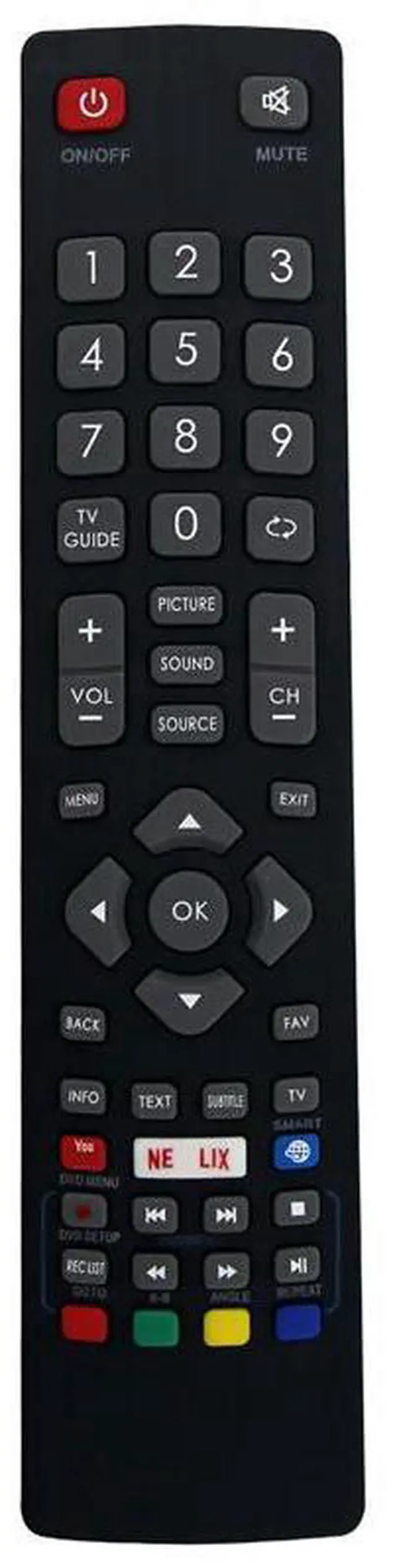 Alt view image 2 of 3 - BLF/RMC/0008 DH-2098 Remote For Blaupunkt HD Freeview TV BLFRMCO008 32-138M-GB-11B4EGDPX-UK 32/148M-GB-11B-EGPX-UK