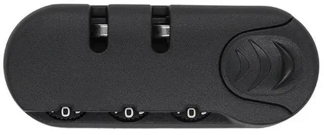 Alt view image 3 of 3 - 3 Digit Bag Code Lock Combination Padlock Accessory for Bags Lock Luggage Suitcase Travel Black Combination Iron Core Lock 1pcs