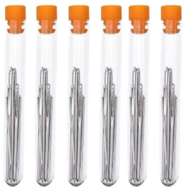 Alt view image 2 of 3 - 9 Pcs Stainless Steel Yarn Knitting Sewing Needles Hand Knitting Thread Needles For Finishing Crochet Projects DIY Crafting