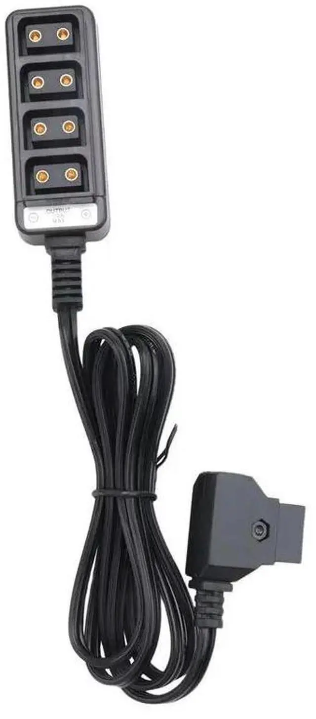 Main image of D-Tap Male To 4-Port P-Tap Female Camera Power Supply Distributor DTAP Fourway Splitter