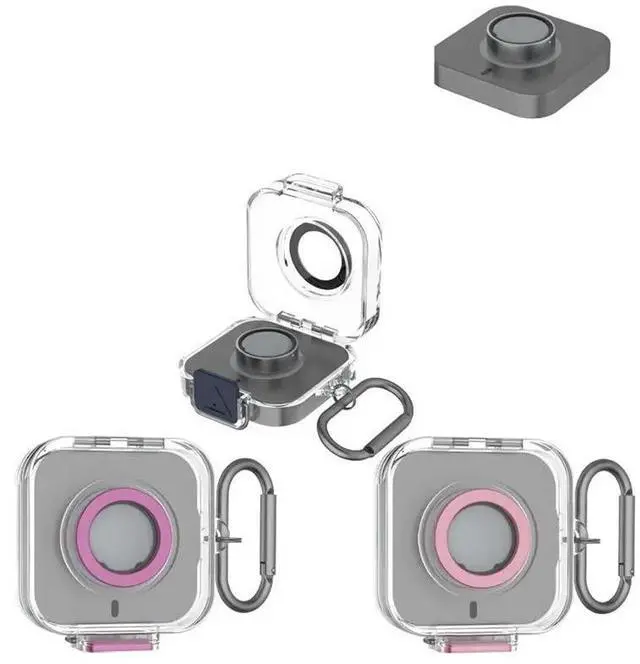 Alt view image 3 of 3 - Protective Case For Oura Ring Gen 4 Shockproof And Dustproof Case With Hook Dark Blue