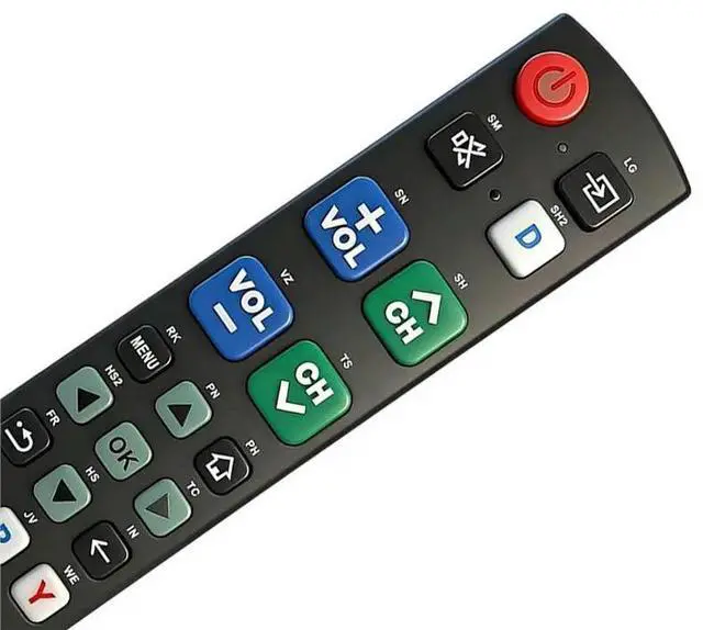 Alt view image 3 of 3 - A-TV19Q Universal Big Button TV Remote For Seniors Easy To Use And Set Up With Learning Functions Fit Most TV