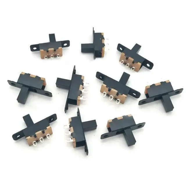 Alt view image 3 of 3 - 5mm Handle 50V 0.5A SPDT Slide Switch 20PCS SS12F16 Toggle Switch