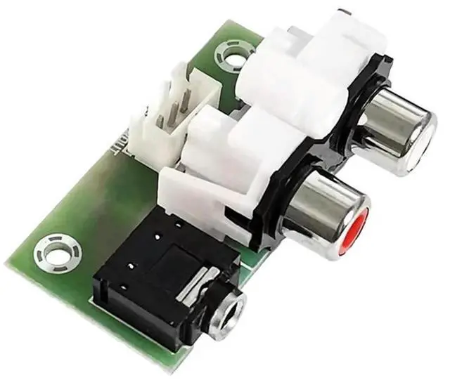 Alt view image 3 of 3 - 3.5MM Audio Socket Dual AV Lotus Socket Input To XH2.54-3P Output Adapter Small Board For Audio Cable RCA Lotus Socket
