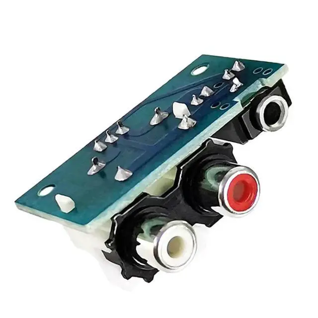 Alt view image 2 of 3 - 3.5MM Audio Socket Dual AV Lotus Socket Input To XH2.54-3P Output Adapter Small Board For Audio Cable RCA Lotus Socket