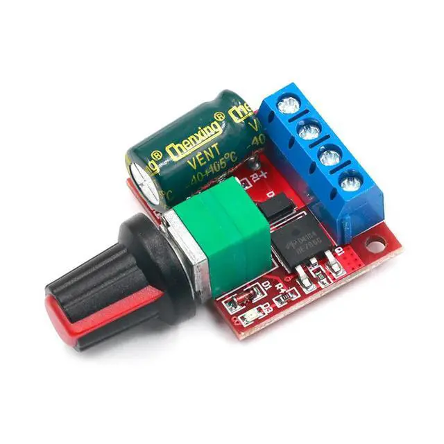 Alt view image 3 of 3 - 1PC DC-DC 4.5V-35V Low Voltage Motor Speed Controller 5A 90W PWM 12V DC Motor Speed Controller Module Adjustable Drive Module