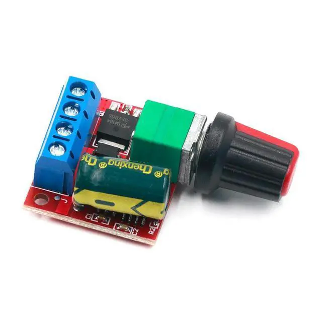 Alt view image 2 of 3 - 1PC DC-DC 4.5V-35V Low Voltage Motor Speed Controller 5A 90W PWM 12V DC Motor Speed Controller Module Adjustable Drive Module