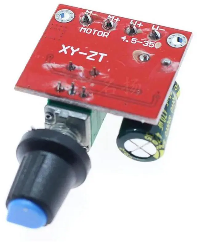 Alt view image 2 of 3 - 5A 90W PWM 12V DC Motor Speed Controller Module DC-DC 4.5V-35V Adjustable Speed