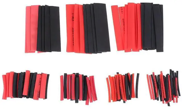 Alt view image 2 of 3 - 127Pcs Black Glue Weatherproof Heat Shrink Sleeving Tubing Tube Assortment Kit