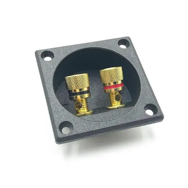 Alt view image 2 of 3 - Car Stereo Ser Box Terminal Round Spring Cup Connector Subwoofer Plug Ser Terminal Cup Round Spring Cup Subwoofer Plug