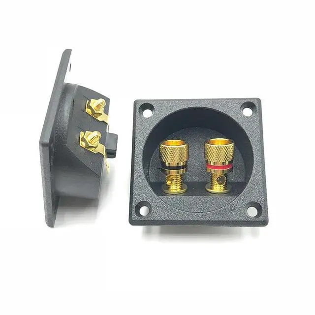 Alt view image 3 of 3 - Car Stereo Ser Box Terminal Round Spring Cup Connector Subwoofer Plug Ser Terminal Cup Round Spring Cup Subwoofer Plug