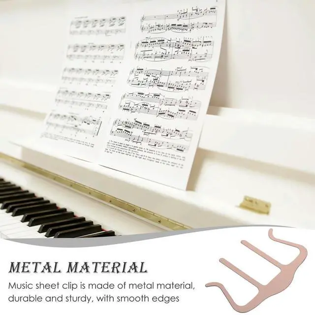 Alt view image 3 of 3 - l Sheet Music Clip Sturdy Music Book Clamp Page Holder Multipurpose l Score Clip for Instruments
