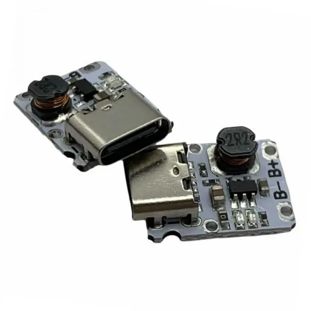 Alt view image 2 of 6 - 5V Charge and Discharge Integrated Module Boost Power Supply Board 3.7V 4.2V Type-C Lithium Charging Protection