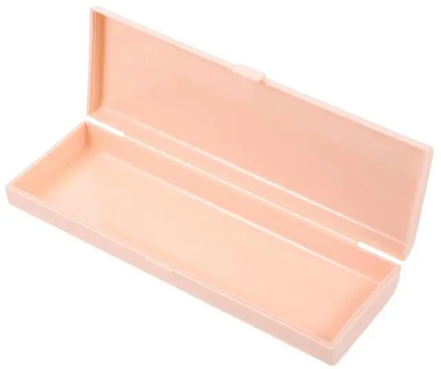 Main image of 1Pcs Trendy Simple Design Stationery Box Reliable Material Non Fade Student School Supply Case Pencil Pen Eraser