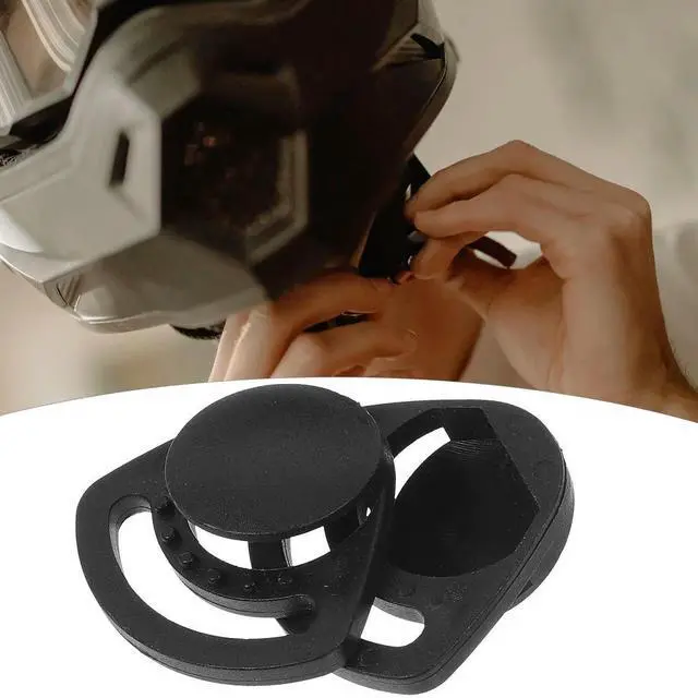 Alt view image 3 of 3 - 10Pcs Safety Chin Strap Buckles Reliable ABS Hard Hat Strap Replacement Quick Release Buckle Hard Hat Repair