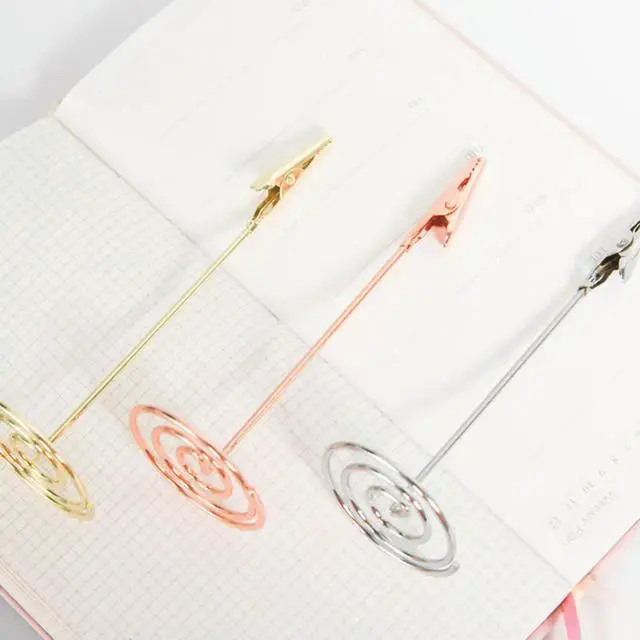 Alt view image 3 of 3 - 3Pcs Iron Memo Clip Stands Decorative Table Number Holders Wedding Party Place Card Holder Photo Card Clip Stand l Table