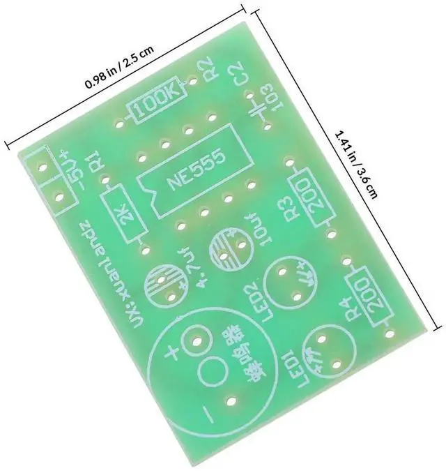 Alt view image 3 of 3 - 3Pcs Electronics Training Kit Ne555 MultiDual LED Flasher Kit Soldering Practice Board DIY 555 Timer Circuit
