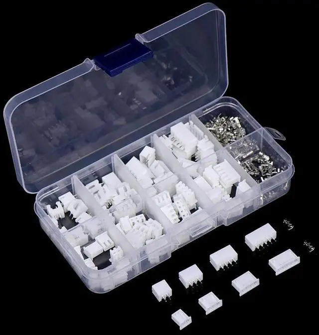 Alt view image 3 of 3 - 230pcs/box XH 2.54 2p 3p 4p 5pin 2.54mm Pitch Terminal Kit JST Contor