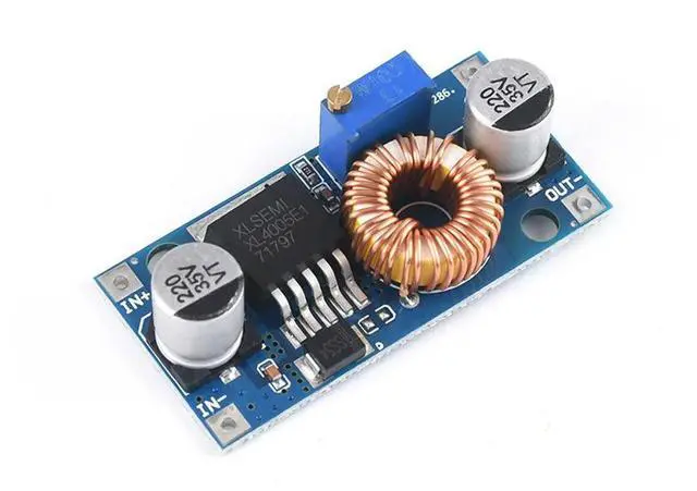 Alt view image 2 of 6 - 75W High Power 5-32V to 0.8V-24V Buck Power Board XL4005 DC-DC Converter Voltage Adjustable Step-down 5A Power Supply Module