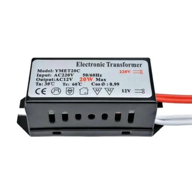 Alt view image 3 of 6 - Transformer Power Supply Module LED Constant Voltage Drive AC 220V to AC12V 20W Outdoor IP67 Waterproof with Overload Protection