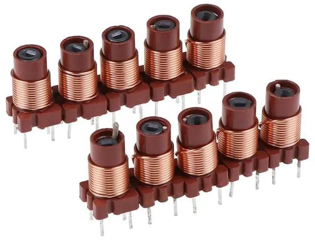 Alt view image 3 of 3 - 10pcs 12T 0.6uh-1.7uh Adjustable High-Frequency Ferrite Core Inductor