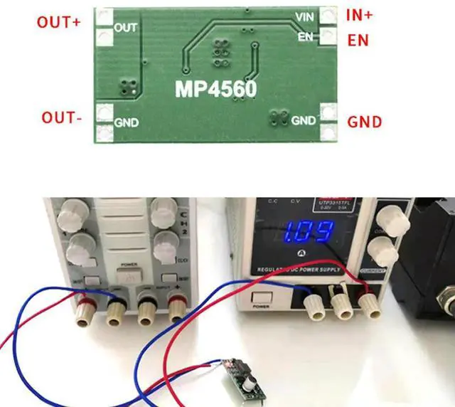 Main image of 2A DC-DC Converter MP4560 Step-down Stabilized Voltage Power Supply Module 6-55V to 3-16V Voltage Adjustable Buck Power Board