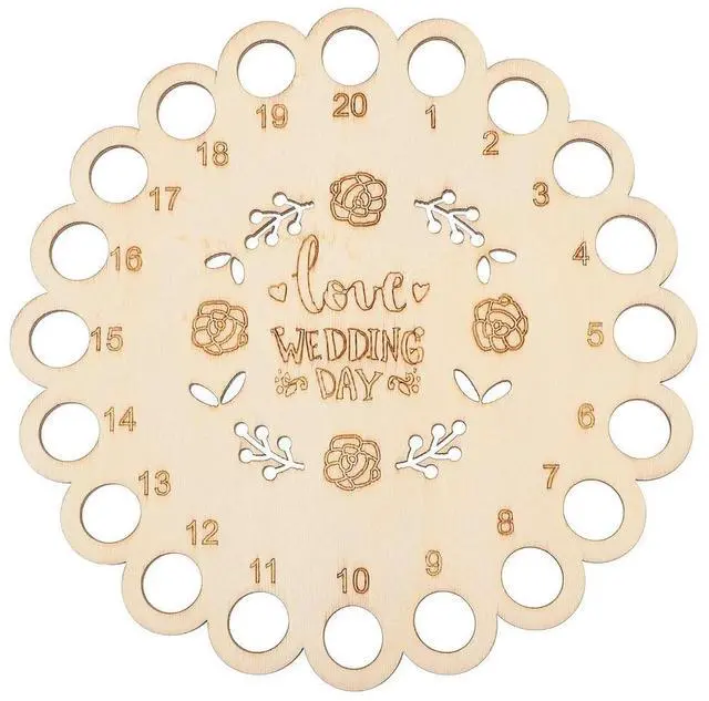 Main image of 1Pcs Thread Organizer Hollow Wooden Sewing Floss Holder Compact Embroidery Floss Plate Cross Stitch Threading Board