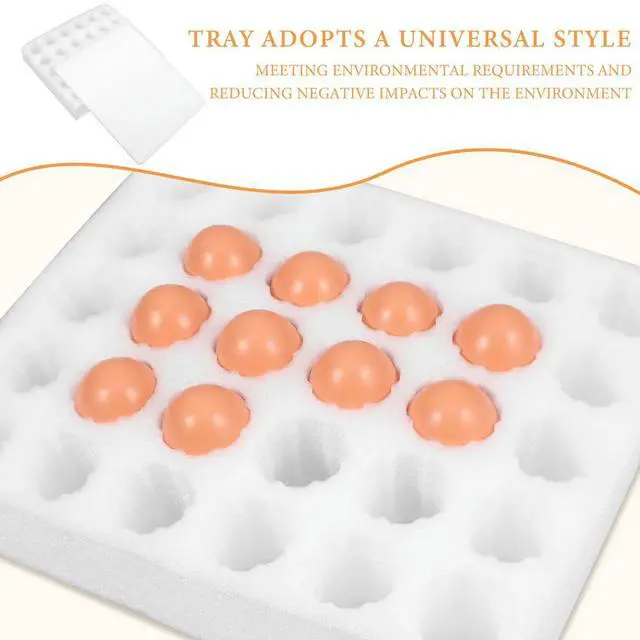 Alt view image 2 of 6 - White Universal Egg Cartons Packaging Box Crate Pad Empty Carton Bulk Holder ganizer Large Capacity