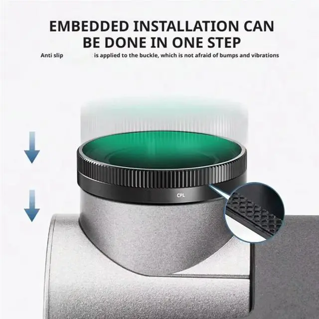Alt view image 2 of 3 - For 70 Mai A810 Dashcam Filter- CPL Polarizing Circular Lens Filter To Eliminate Glare& Reduce Reflections